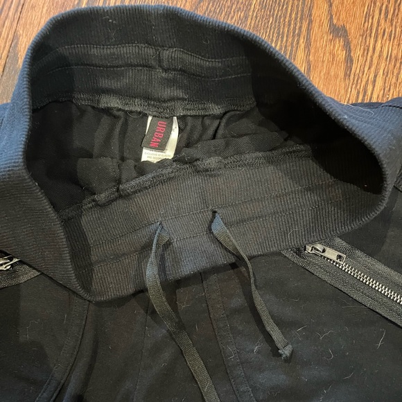 URBAN COOL BLACK DANCE/ATHLETIC PANTS WITH ZIPPERS - Picture 4 of 8